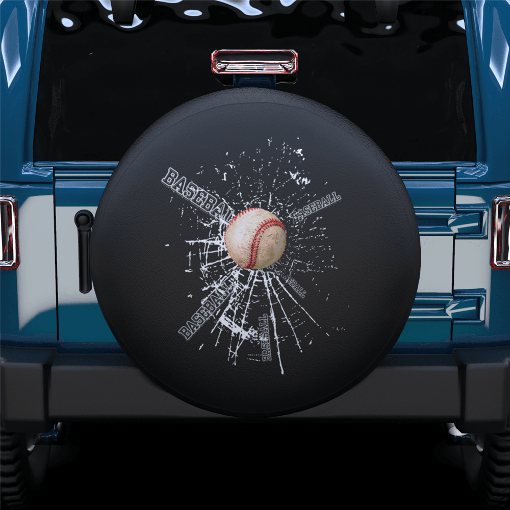 Baseball Spare Tire Cover For RV