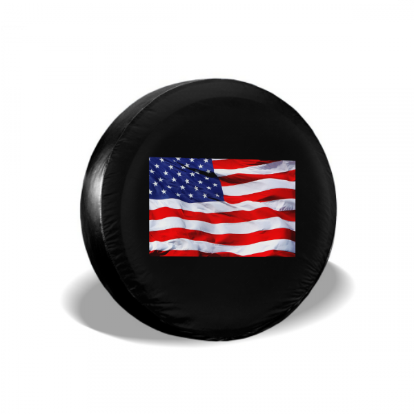 American Flag Spare Tire Cover
