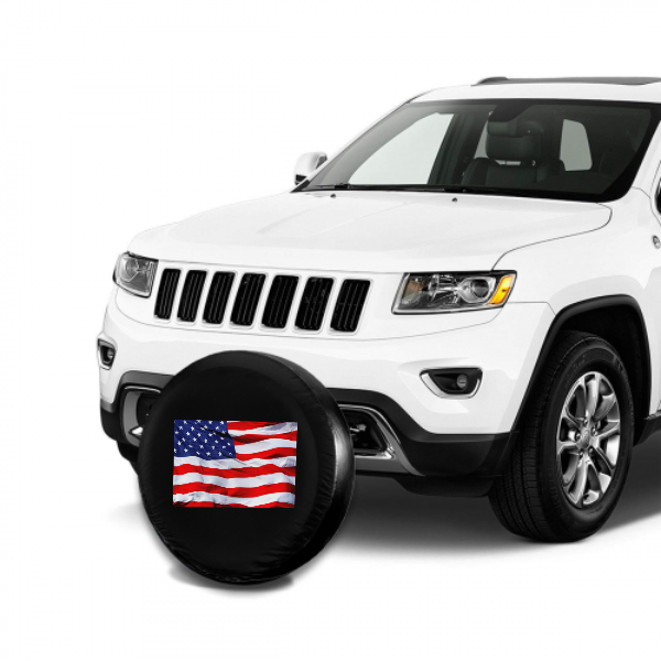 American Flag Spare Tire Cover For Jeep/RV/Camper/SUV