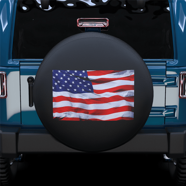 American Flag Spare Tire Cover For Jeep/RV/Camper/SUV
