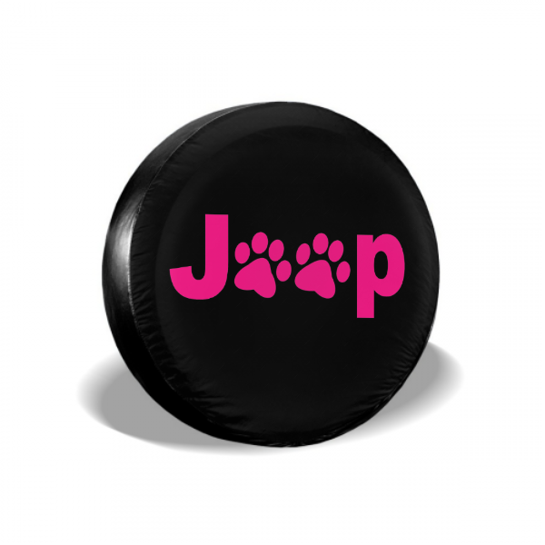 Jeep Paw Print Spare Tire Cover For Jeep/RV/Camper/SUV