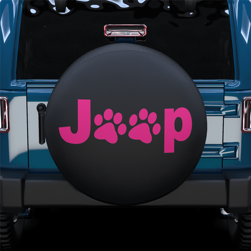 Jeep Paw Print Spare Tire Cover