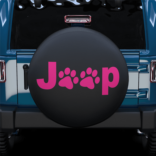 Jeep Paw Print Spare Tire Cover For RV