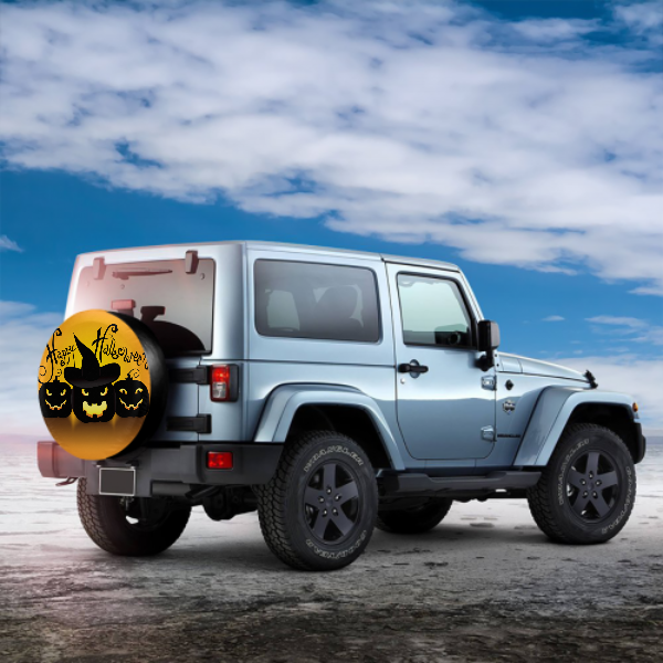 Happy Halloween Spare Tire Cover For Jeep/RV/Camper/SUV