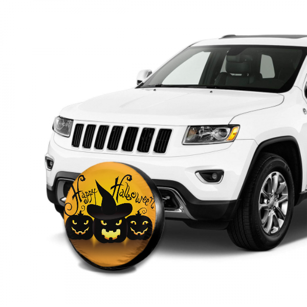 Happy Halloween Spare Tire Cover For Jeep/RV/Camper/SUV