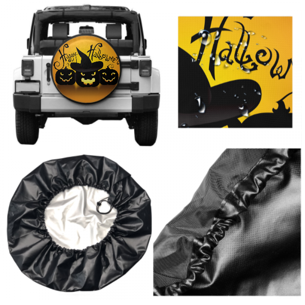 Happy Halloween Spare Tire Cover For RV