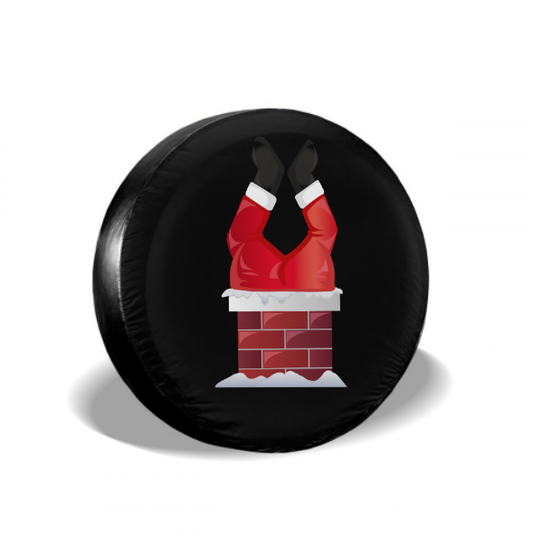 Santa Claus Chimney Spare Tire Cover For RV