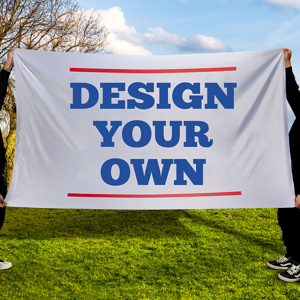 Custom Text Flags Design Your Own Personalized Flags Event Banner Gift