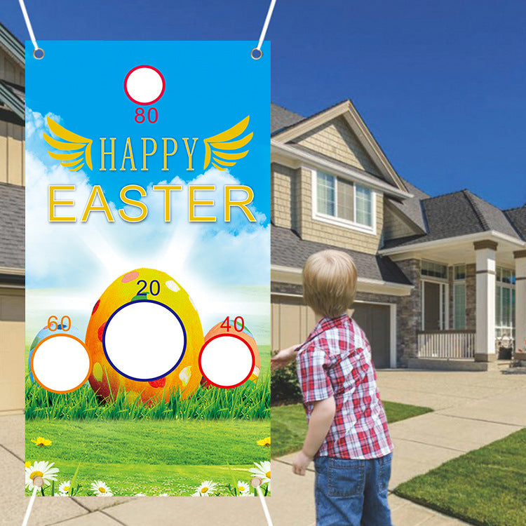 Easter Throwing Game Background Cloth