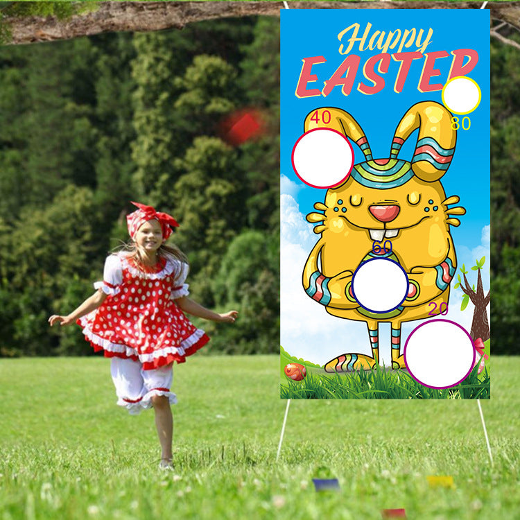 Easter Throwing Game Background Cloth