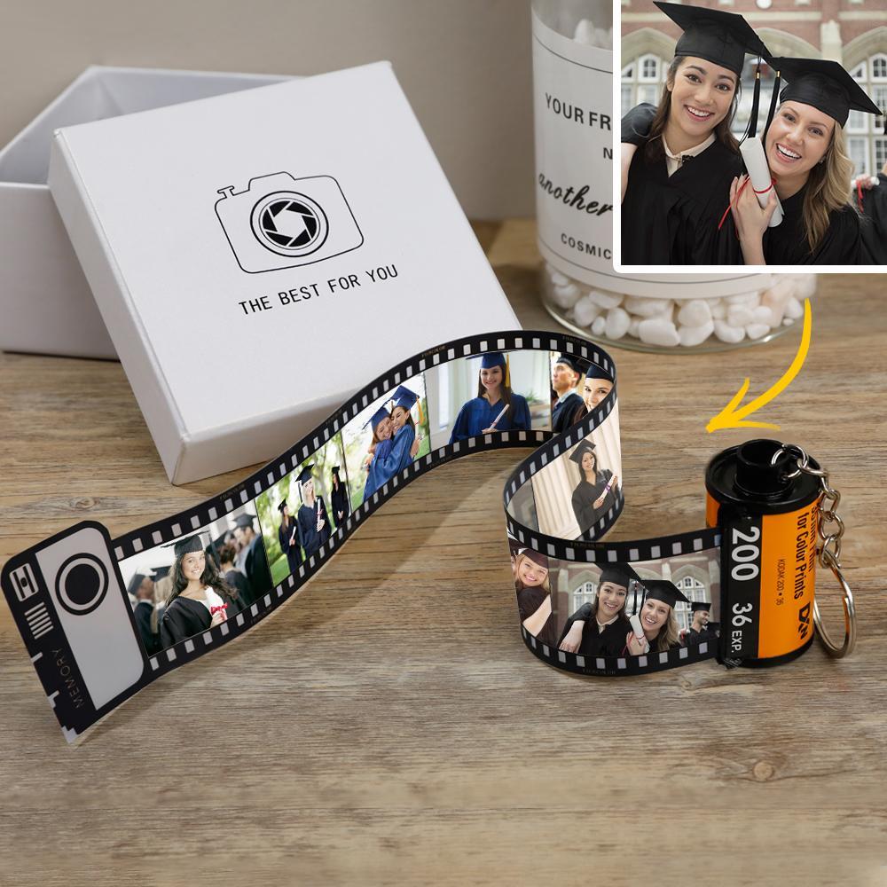 Gift For Boyfriend Custom Colorful Camera Roll Keychain - For Lover