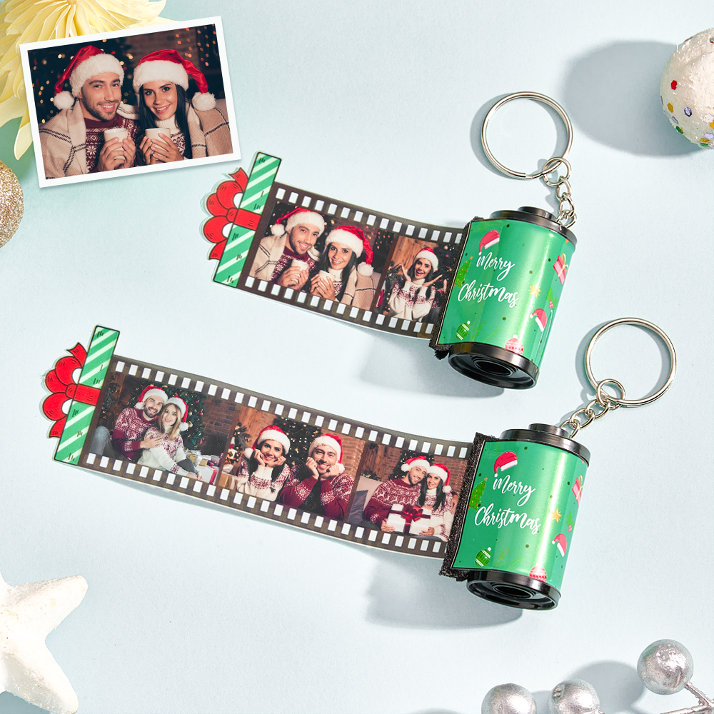 Custom Engraved Photo Film Keychain Camera Roll Chirstmas Gifts