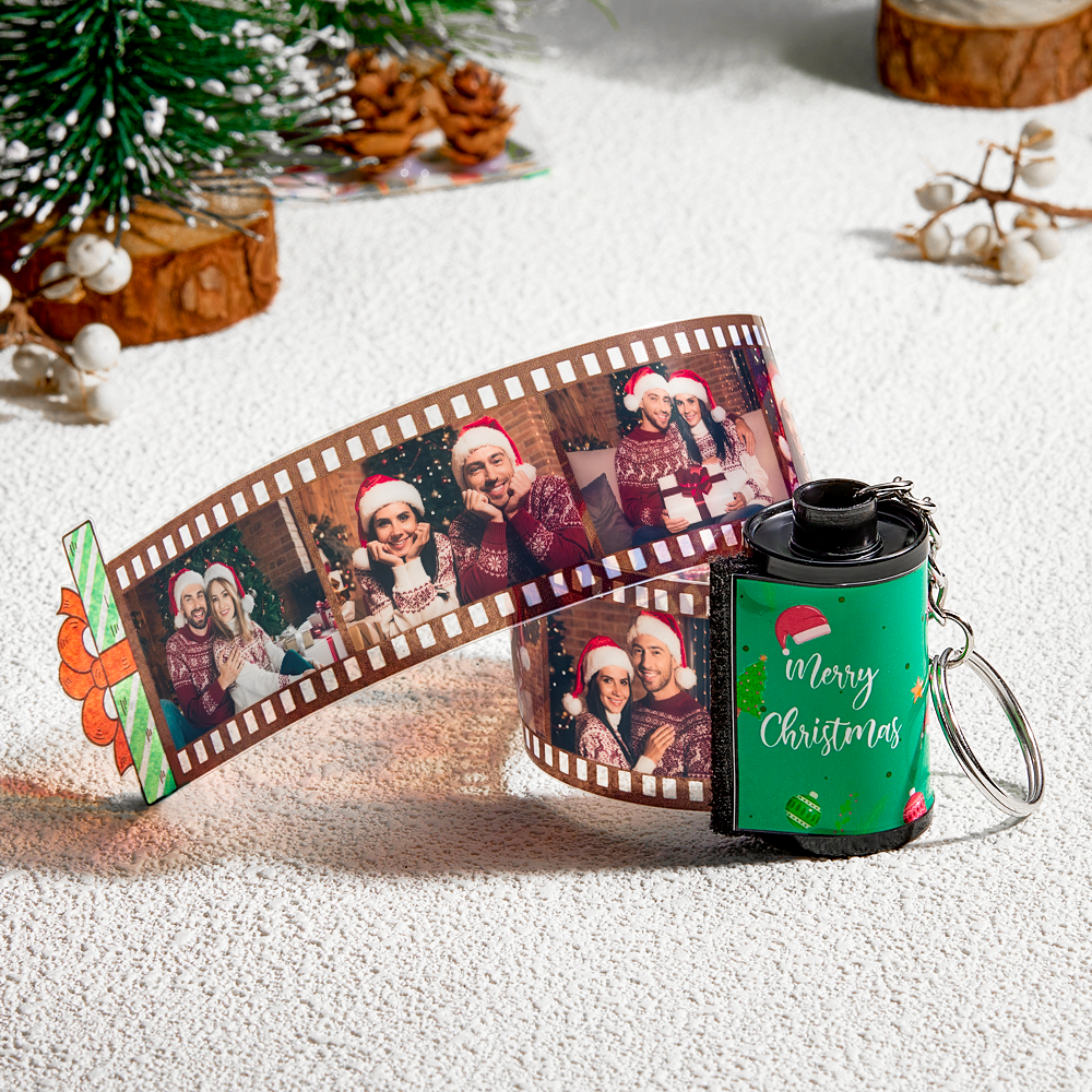 Custom Engraved Photo Film Keychain Camera Roll Chirstmas Gifts