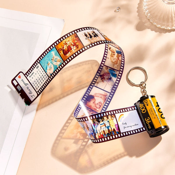 Custom Camera Roll Keychain Personalized Film Keychain Gifts For Lover