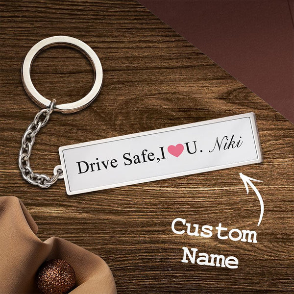 Custom Engraved Keychain Drive Safe Creative Gifts