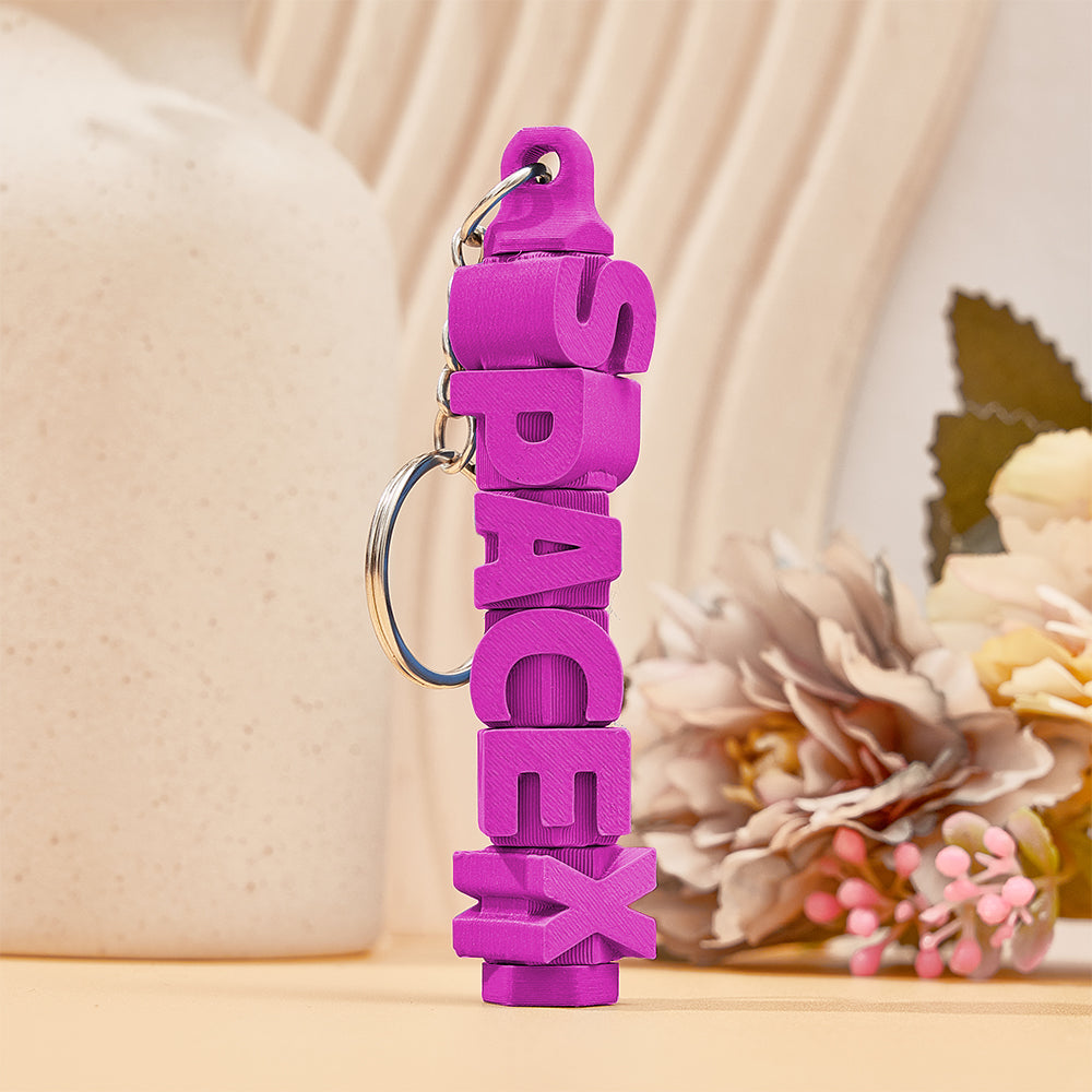 3D Printed Personalized Name Keychain Colorful Name Tags Personalized Gifts for Him