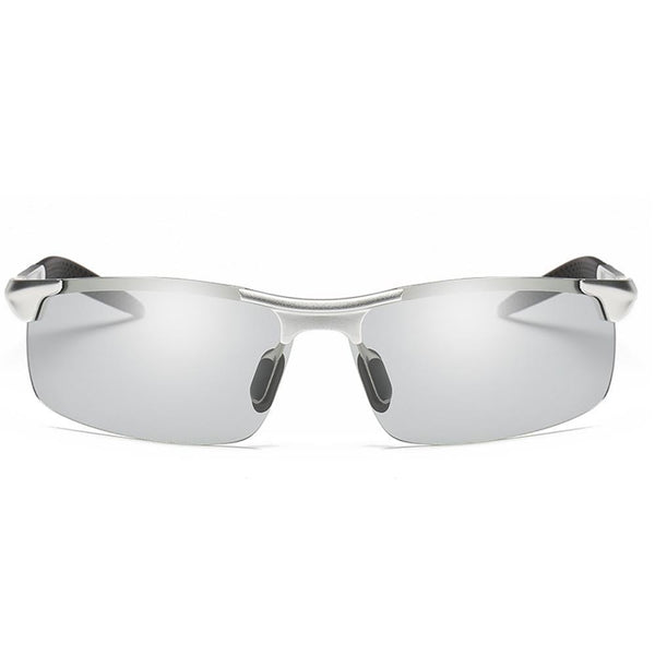 Sunny - UV400 Protective Polarized Driver Sunglasses - Silver/Grey