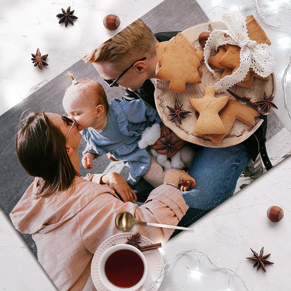 Custom Photo Placemat - Enjoy Dinner With Your Family
