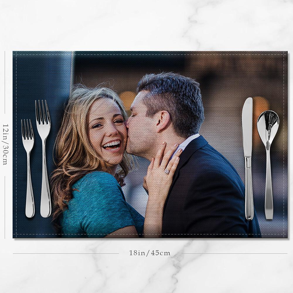 Custom Photo Placemat - Enjoy Dinner With Your Family