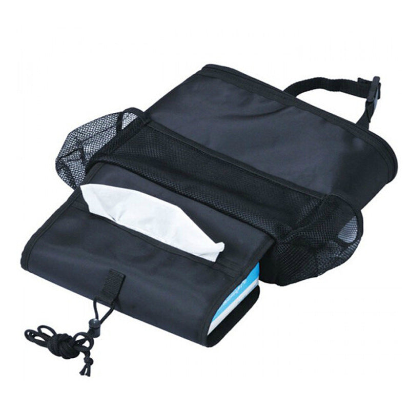 Joom Car Thermal Insulation Ice Bag Seat Back Storage Bag Car Seat Back Ice Pack Organizer Bag Pocket Tissue Mesh Heat Cooler