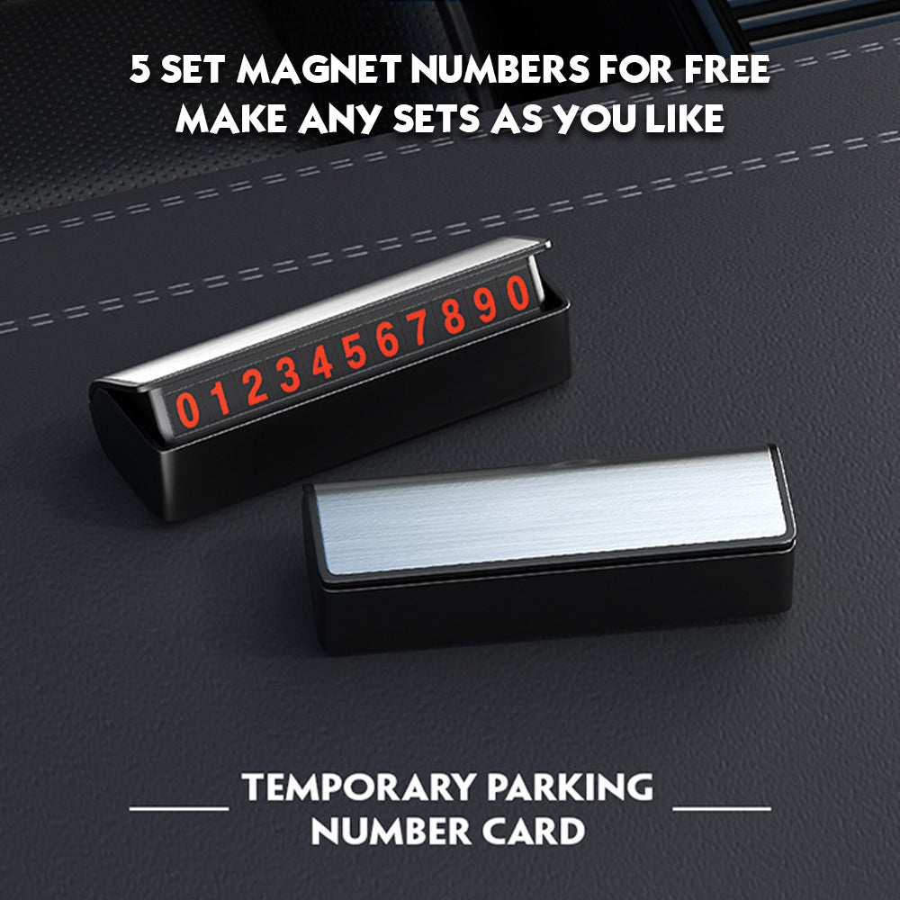 Car Temporary Parking Card Phone Number Card Plate Telephone