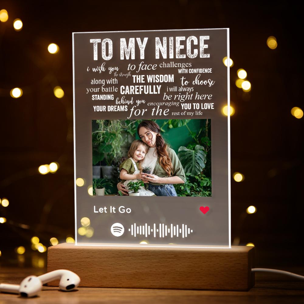 Custom Spotify Plaque Night Light to My Sisters Personalized Lamp Gifts For Sisters
