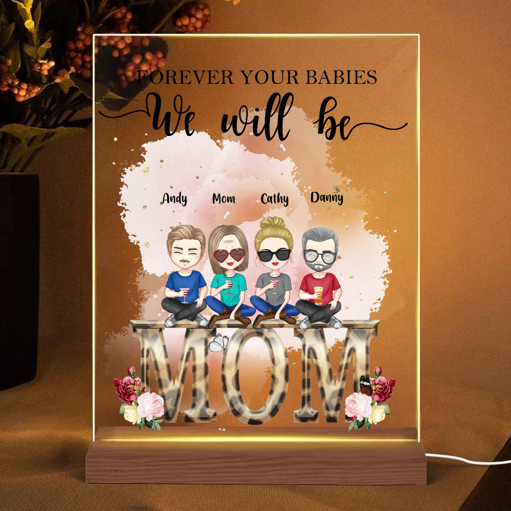 Personalized Acrylic Plaque Forever Your Baby Gifts for Mom Lamp