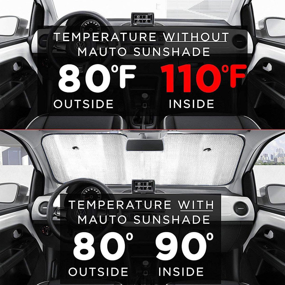 Custom Car Sun Shade Personalized Photo Sunscreen-Here We Are!