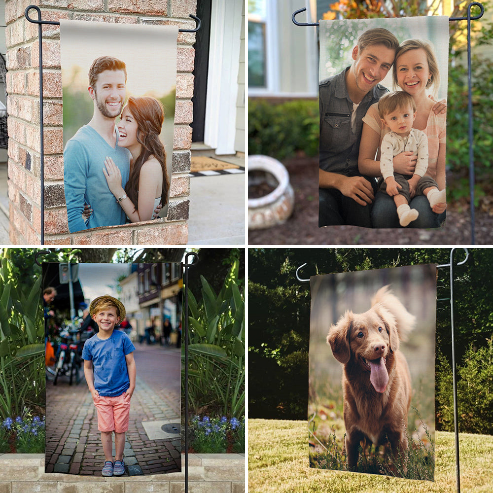 Custom Garden Flag Personalized Garden Flags with Photos Double Sided