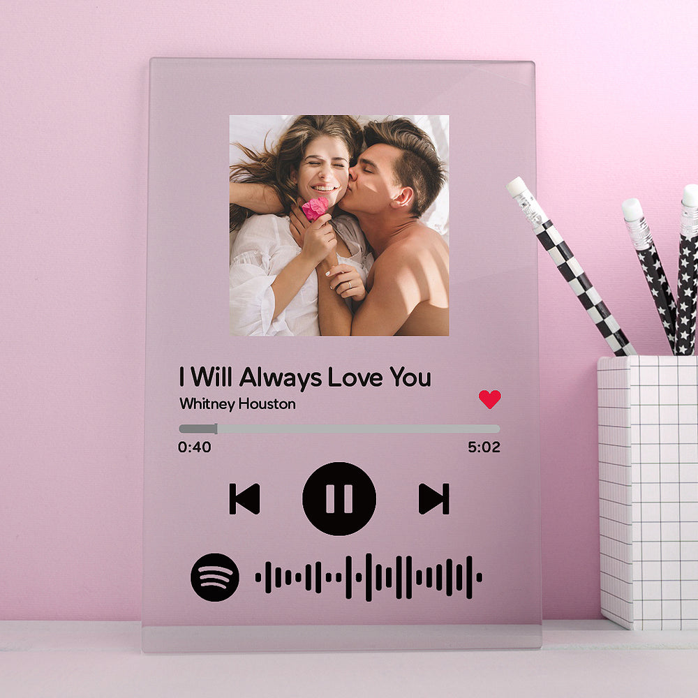 Personalized Spotify Code Music Plaque(4.7in x 6.3in)